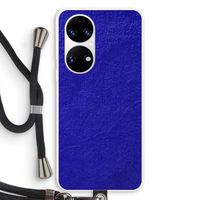 Majorelle Blue: Huawei P50 Transparant Hoesje met koord