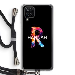 Abstract Spectrum: Samsung Galaxy A12 Transparant Hoesje met koord