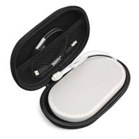 Voor B&O BeoPlay P2 draagbare Bluetooth Speaker beschermende tas met karabijnhaak (zwart)