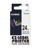 Casio XR-24WE1 Labeltape Tapekleur: Wit Tekstkleur: Zwart 24 mm 8 m - thumbnail