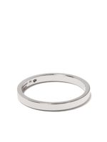 Le Gramme anneau en or blanc 18ct à détails gravés - Argent