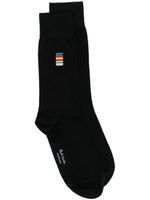 Paul Smith chaussettes à broderies Signature Stripe - Noir