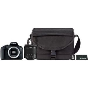 Canon EOS 2000D 18-55 DC + SB130 + 16GB SLR camerakit 24,1 MP CMOS 6000 x 4000 Pixels Zwart