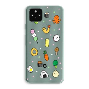 Happy bento friends: Google Pixel 5a 5G Transparant Hoesje