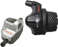 Shimano Draaiversteller 3 speed nexus sl-3s41e met kabels en clickbox - zwart (werkplaatsverpakking)