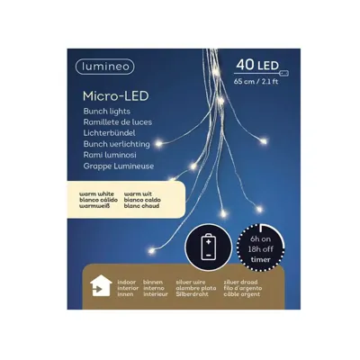 Microled l60cm-40l zilver/w.wit bo