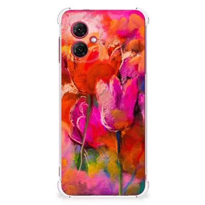 Back Cover Motorola Moto G55 Tulips Back Cover Motorola Moto G55 Tulips