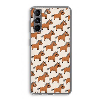 Pony: Samsung Galaxy S21 Transparant Hoesje