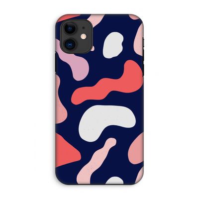Memphis Shapes Pink: iPhone 11 Tough Case