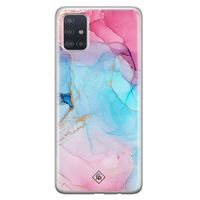 Samsung Galaxy A71 siliconen hoesje - Marble colorbomb