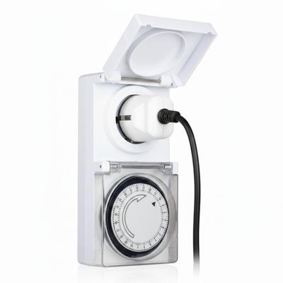 Programmeerbare Tijdklok - 24-uurs - IP44 - tijdschakelaar stekkerdoos - voor binnen/buiten