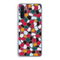 Colored Giraffe: Oppo A91 Transparant Hoesje