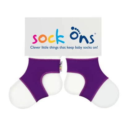 Sock Ons paars-0-6 mnd