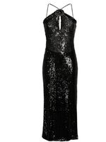 The New Arrivals Ilkyaz Ozel robe mi-longue à sequins - Noir - thumbnail