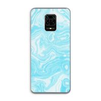 Waterverf blauw: Xiaomi Redmi Note 9 Pro Transparant Hoesje