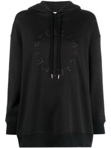 Stella McCartney hoodie oversize à logo orné de cristal - Noir