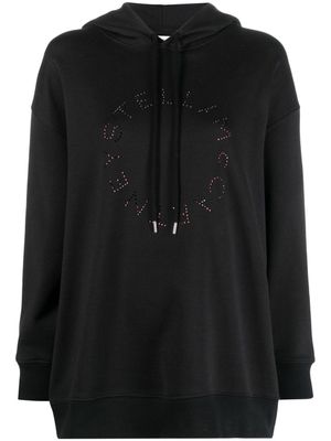 Stella McCartney hoodie oversize à logo orné de cristal - Noir