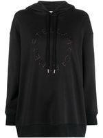 Stella McCartney hoodie oversize à logo orné de cristal - Noir