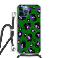 Green Cheetah: iPhone 12 Pro Max Transparant Hoesje met koord