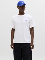 Jack & Jones Jjbali Tee Ss Crew Neck Print T-shirts 4889217 Bright White