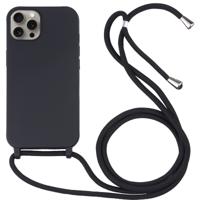 Samsung Galaxy S21 hoesje - Backcover - Koord - Softcase - Flexibel - TPU - Zwart