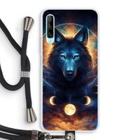 Wolf Dreamcatcher: Huawei P Smart Pro Transparant Hoesje met koord