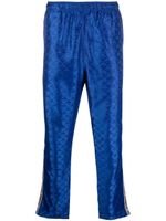 Diesel pantalon droit à logo imprimé - Bleu