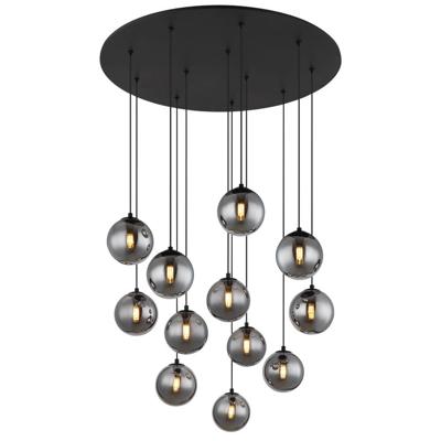 Globo Zwarte hanglampRiha 12-lichts - 56133-12D1
