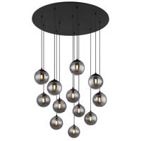 Globo Zwarte hanglampRiha 12-lichts - 56133-12D1