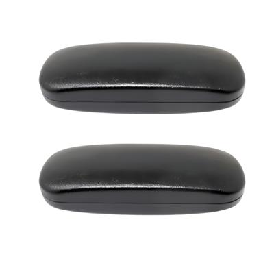 Brillenkoker - 2x - zwart - universeel - hard kunststof - bril beschermen