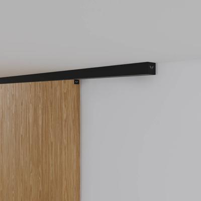 Xperta set 3m rail - Zwart - Plafond opbouw - Enkele deur - Deurdikte 50-55mm - Dubbele softclose - inbouw auto fix - Set Eindkappen Xperta set 3m rail - Zwart - Plafond opbouw - Enkele deur - Deurdikte 50-55mm - Dubbele softclose - inbouw auto fix - Set Eindkappen