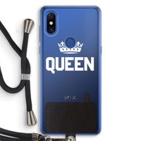 Queen zwart: Xiaomi Mi Mix 3 Transparant Hoesje met koord