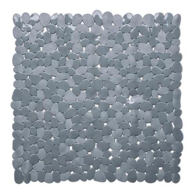 Douchemat antislip Stones 53x53cm grijs
