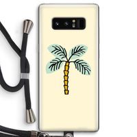 Palmboom: Samsung Galaxy Note 8 Transparant Hoesje met koord Palmboom: Samsung Galaxy Note 8 Transparant Hoesje met koord