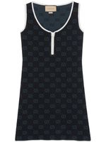 Gucci robe courte à motif GG en jacquard - Noir - thumbnail