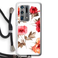 Roosjes: Huawei P40 Pro Plus Transparant Hoesje met koord