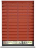 Aluminium jaloezie met ladderband - Rood Mat