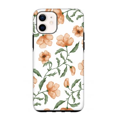 Peachy flowers: iPhone 12 mini Tough Case
