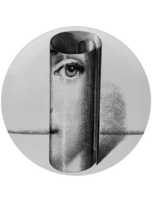 Fornasetti assiette imprimée - Blanc