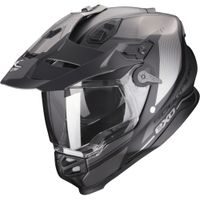 SCORPION ADF-9000 Air Trail Mat, Dual sport helm, Zwart-Zilver