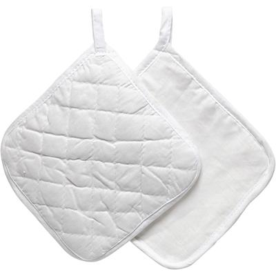 Creativ Company Pannenlappen, afm 20x20 cm, 145 gr, wit, 1 paar