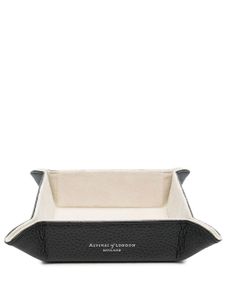 Aspinal Of London plateau de table en cuir - Noir