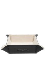 Aspinal Of London plateau de table en cuir - Noir