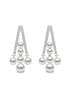 Yoko London bijoux d'oreilles en or blanc 18ct à ornements - Argent