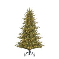 Kunstkerstboom Meran groen H215 x dia. 137 cm met 384 LED warm wit - Black box