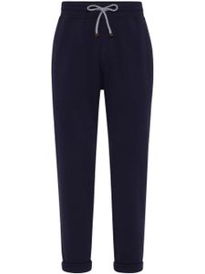 Brunello Cucinelli pantalon de jogging à coupe slim - Bleu