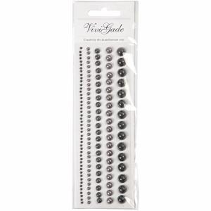 Hobby/knutsel kristal plaksteentjes - 140x stuks - zilver - strass steentjes - juwelen/gezichtparels
