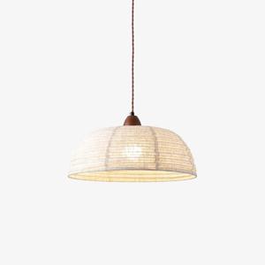 Moderne Hanglamp Met Hout En Stof