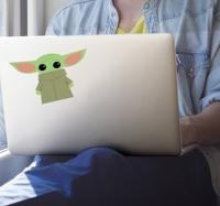 Laptop sticker baby Yoda