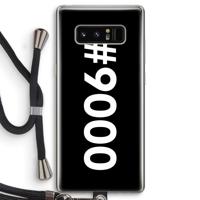 #9000: Samsung Galaxy Note 8 Transparant Hoesje met koord - thumbnail